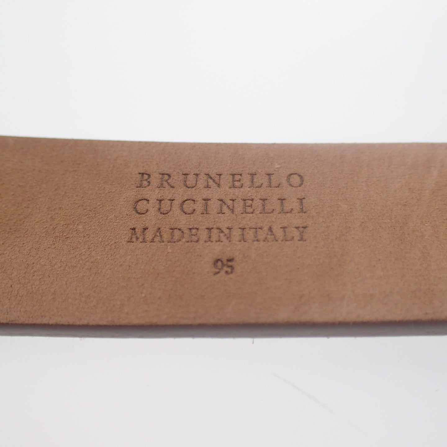 ブルネロクチネリ レザー ベルト スエード サイズ95 BRUNELLO CUCINELLI【AFI18】【中古】