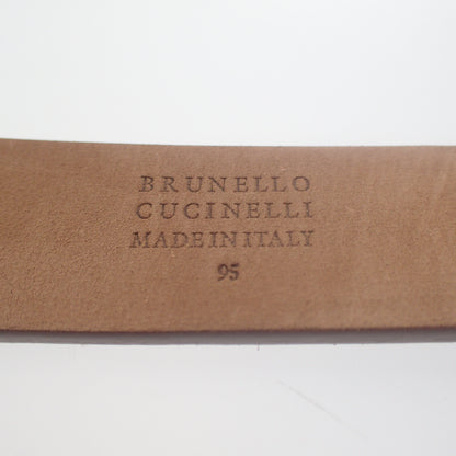 ブルネロクチネリ レザー ベルト スエード サイズ95 BRUNELLO CUCINELLI【AFI18】【中古】