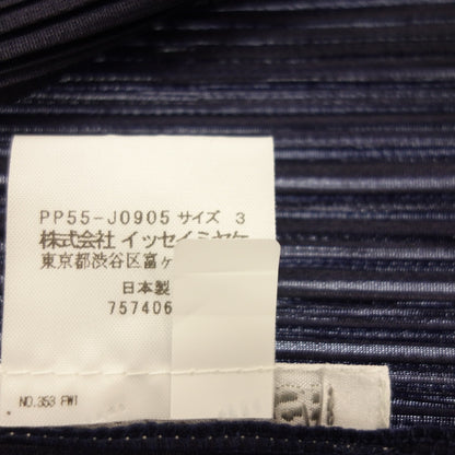 状况良好 ◆ Pleats Please Issey Miyake 开衫 PP55JO905 新款多彩基本款女式海军蓝尺码 3 PLEATS PLEASE ISSEY MIYAKE [AFB29] 