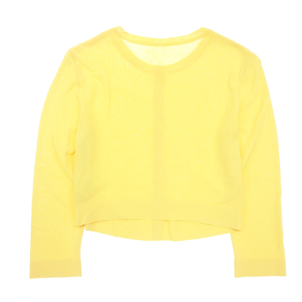 Good Condition◆Foxy 36823 Long Sleeve Cardigan Upper Standard Rayon Ladies Yellow Size 38 FOXEY [AFB27] 