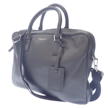 Used ◆Michael Kors business bag leather black MICHAEL KORS [AFE8] 