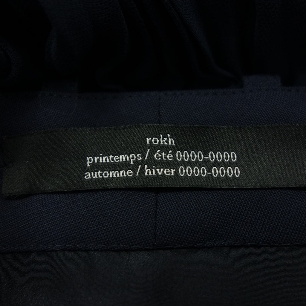 Very good condition ◆ Roku Skirt Pleated Switching Ladies Blue Size FR36 rokh [AFB25] 