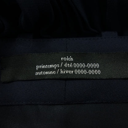 Very good condition ◆ Roku Skirt Pleated Switching Ladies Blue Size FR36 rokh [AFB25] 