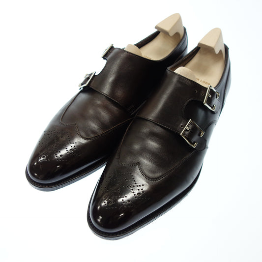 極美品◆ジョンロブ レザーシューズ ダブルモンク PENRYN メンズ 7 茶 JOHN LOBB【AFD1】