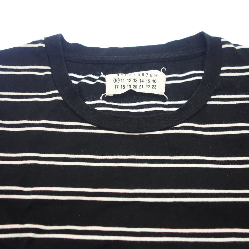 メゾンマルジェラ　Tシャツ　ブラック　STシャツ(半袖/袖なし)