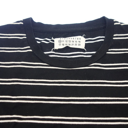 美品◆メゾンマルジェラ Tシャツ S50GC0432 ボーダー メンズ ブラック サイズS Maison Margiela【AFB29】