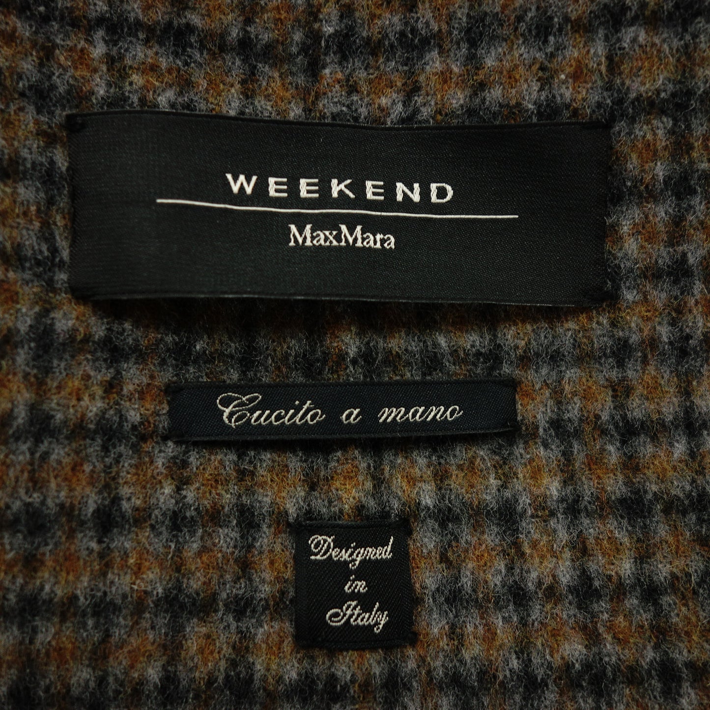 Good condition◆Max Mara Weekend Chester coat check with belt Size 34 Weekend Max Mara [AFA15] 