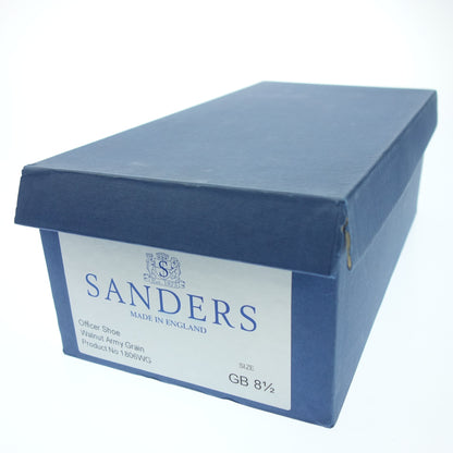 未使用◆サンダース レザーシューズ プレーントゥ 1806WG グレインレザー メンズ UK8.5 茶 箱付き SANDERS【AFC10】
