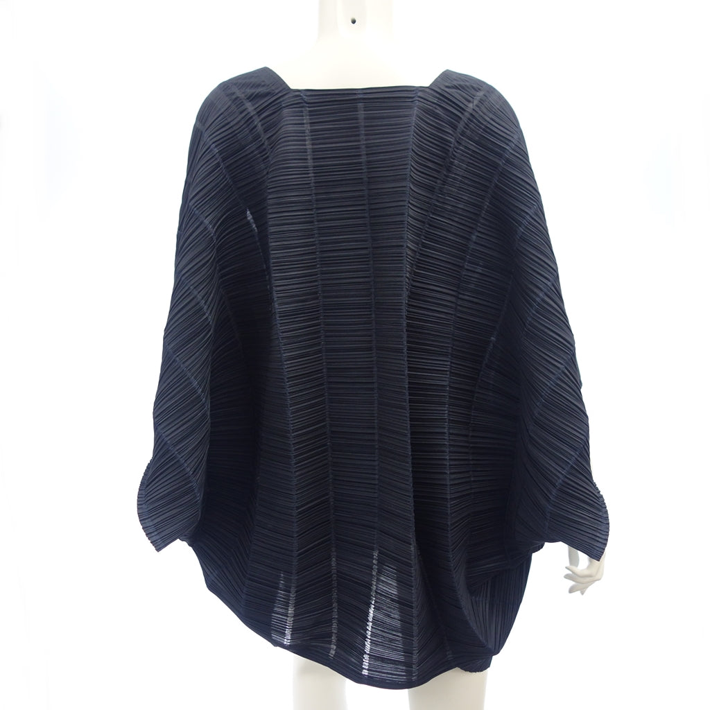 Very good condition ◆ Pleats Please 3D Tops Cut and Sew Women's Navy Size 3 PP53-JT505 PLEATS PLEASE [AFB25] 