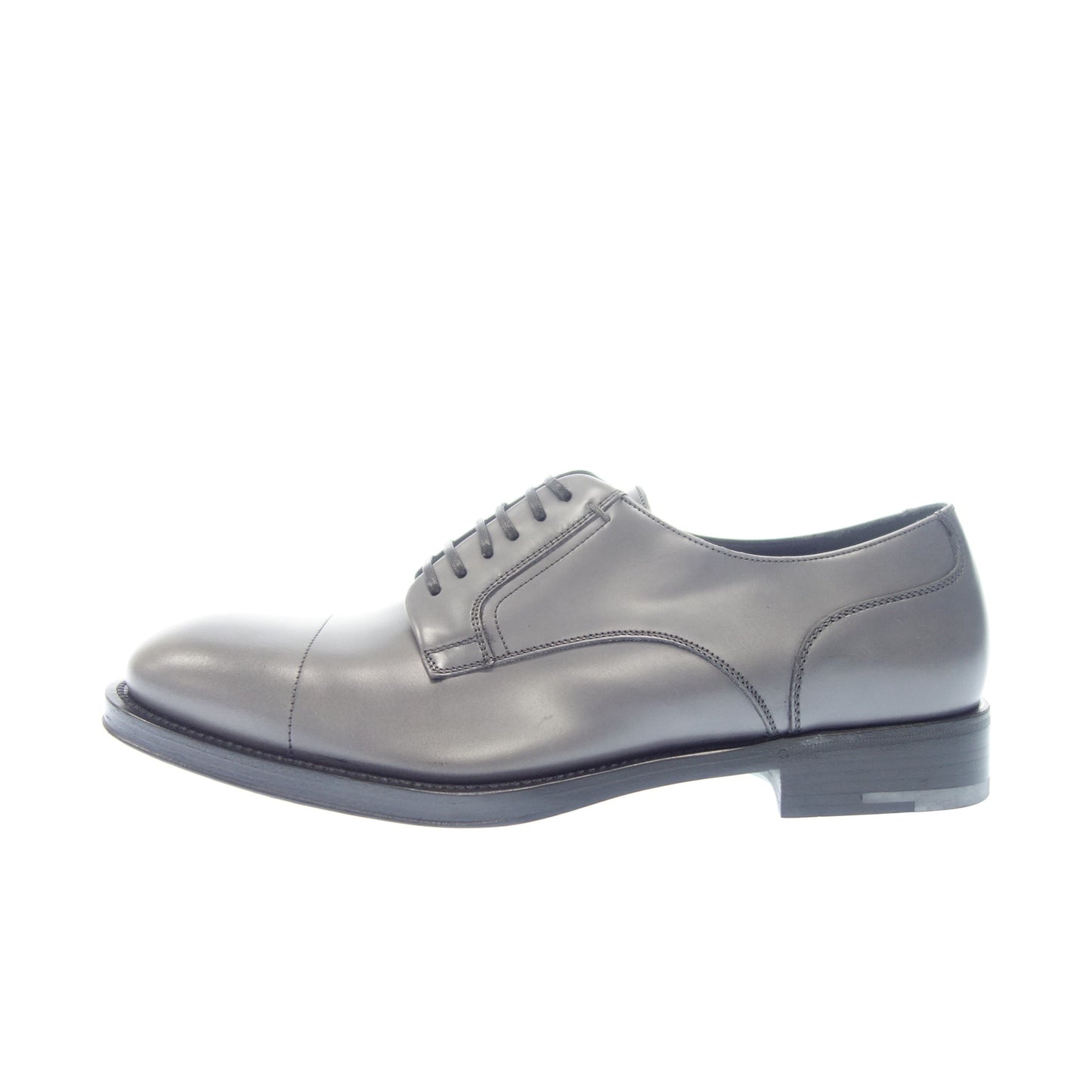品相良好◆Salvatore Ferragamo 系带皮鞋 平头男式 6.5 灰色 Salvatore Ferragamo [AFD6] 