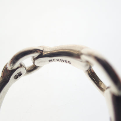 Good Condition◆Hermes Ring Horsebit Ring Ag925 Silver No. 12 HERMES [LA] 