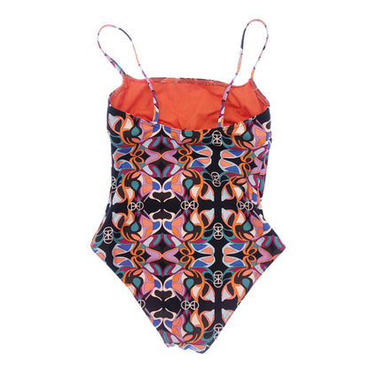 Good condition◆Hermes all-over pattern swimsuit ladies multicolor size 34 HERMES [AFB1] 