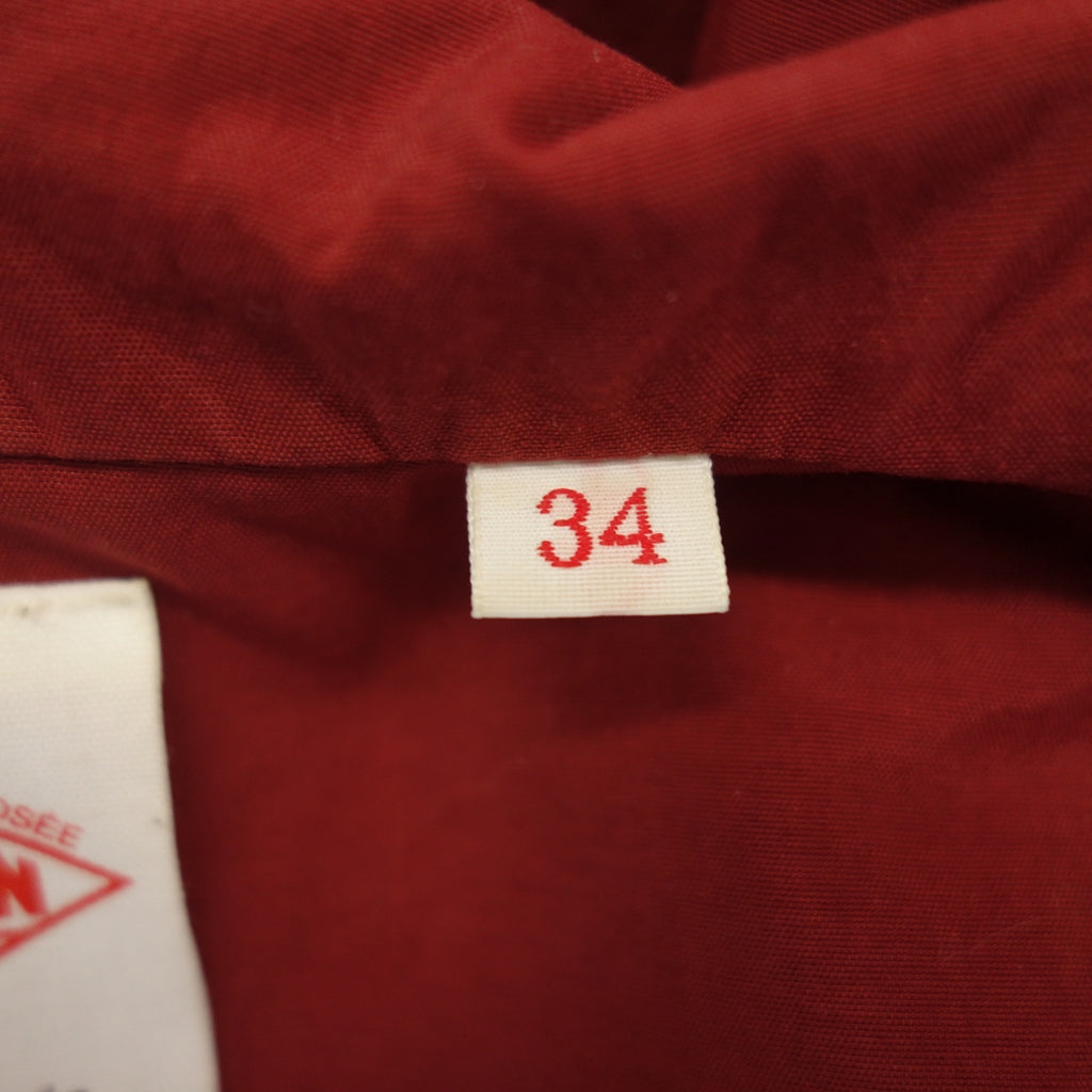 Good condition ◆ Danton Nylon Taffeta Work Coat JD-8449 #14S-WS-001 Men's Red Size 34 DANTON [AFB54] 