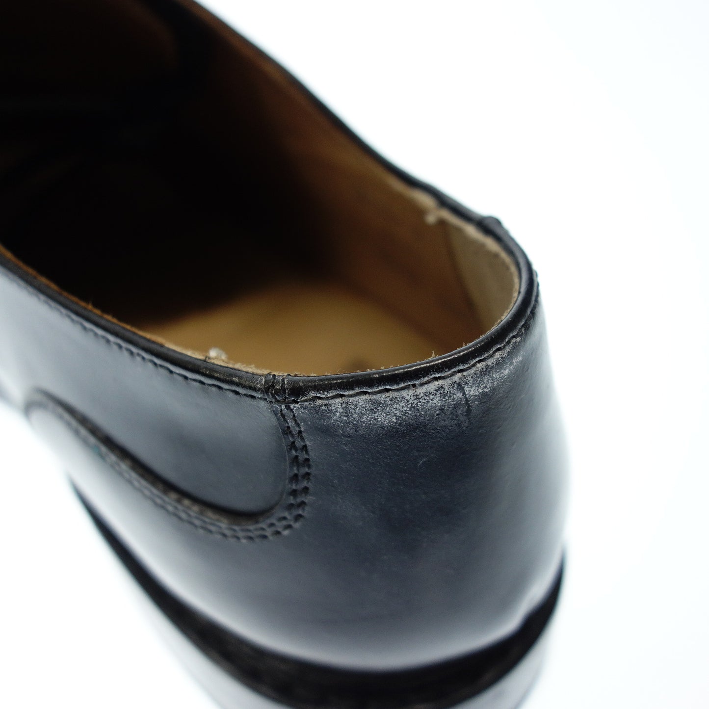 Good Condition◆Heinrich Dinkelacker Leather Shoes London Straight Tip Men's 8 Black HEINRICH DINKELACKER [AFD9] 