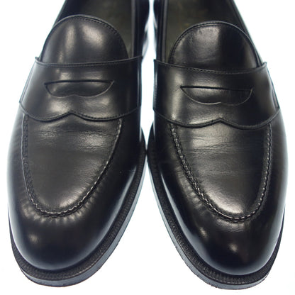 Good condition◆German coin loafers leather shoes men's size 26.5cm black Jarman [AFC32] 