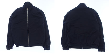 Dunhill zip-up blouson reversible men's L black x navy dunhill [AFB8] [Used] 