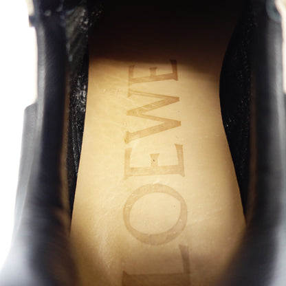Good Condition◆LOEWE Leather Sneakers Flow Runner Anagram Men's 39 Brown LOEWE [AFC2] 