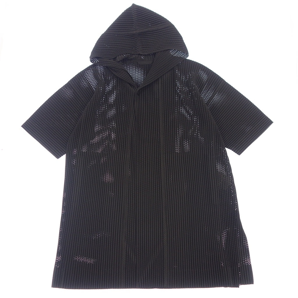 像全新一样 ◆ HOMME PLISSE ISSEY MIYAKE 礼服外套网布褶皱男式黑色 1 号 HP91JA149 HOMME PLISSE ISSEY MIYAKE [AFB50] 