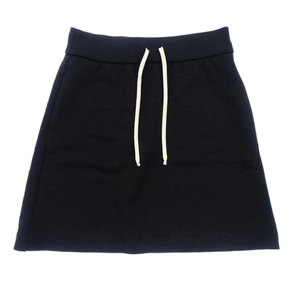 Good condition ◆ Gucci Skirt Jersey Jacquard Skirt 655183 Women's XS Black GUCCI [AFB24] 