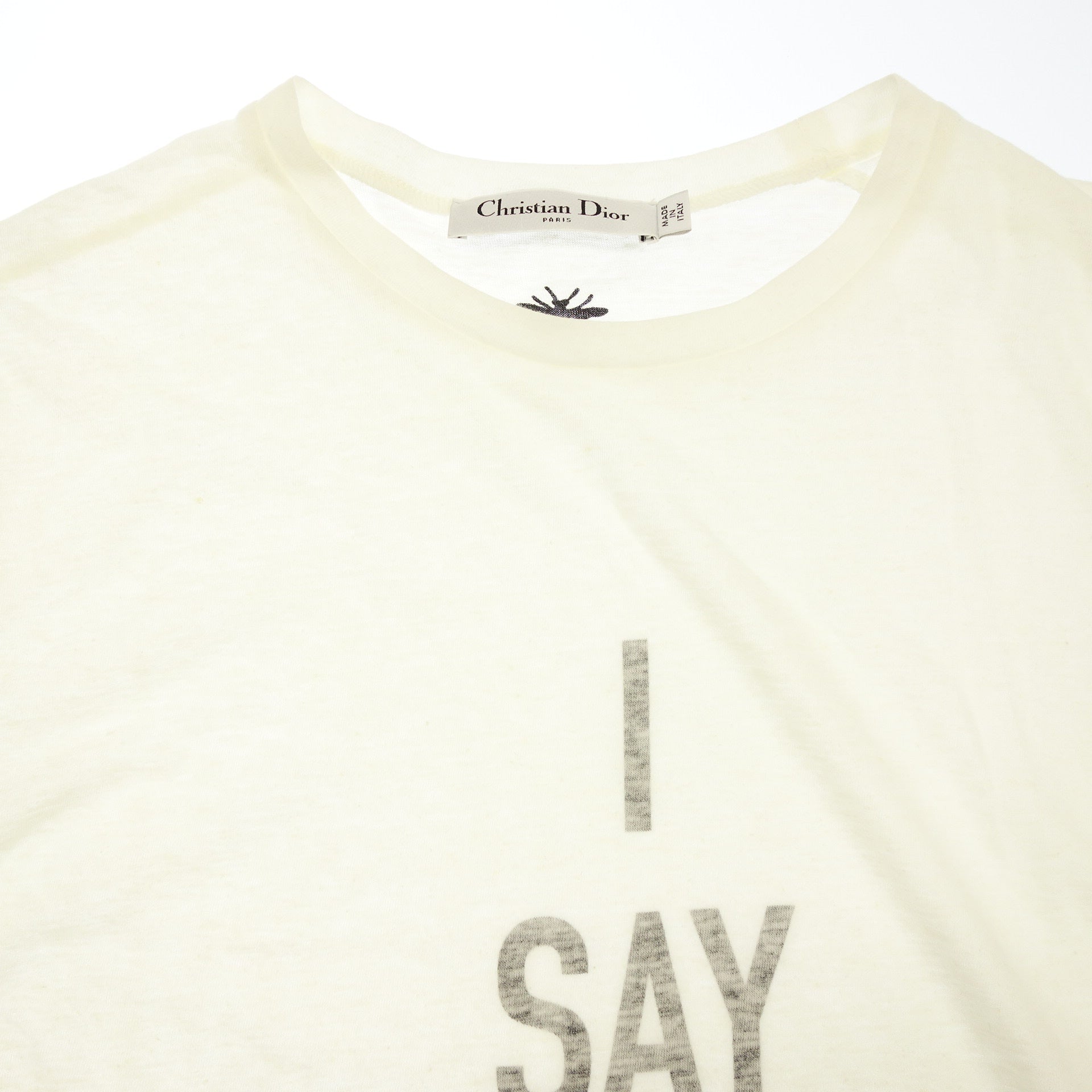 中古◇クリスチャンディオール Tシャツ I SAY I プリント