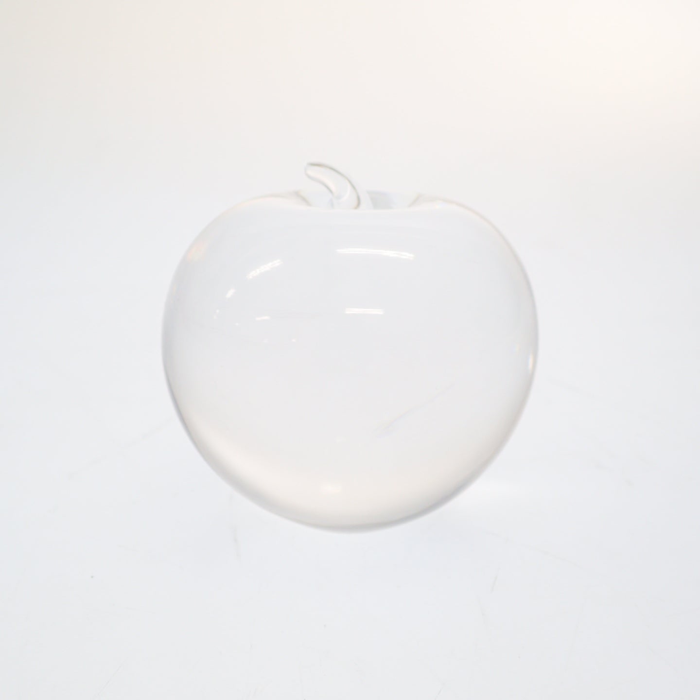 Good Condition◆Tiffany Paperweight Object Crystal Apple Clear Tiffany&amp;Co. [AFB55] 