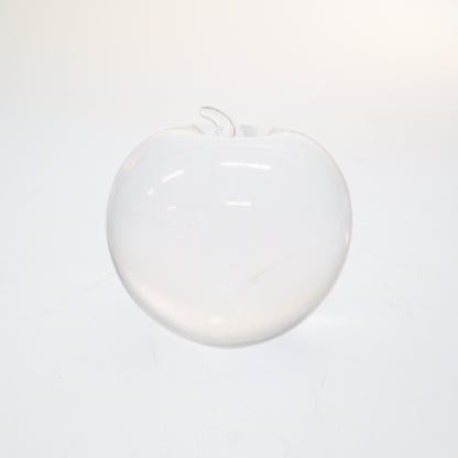 Good Condition◆Tiffany Paperweight Object Crystal Apple Clear Tiffany&amp;Co. [AFB55] 