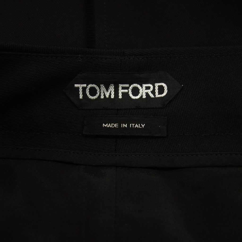 状况良好◆Tom Ford 边饰羊毛半身裙女式黑色 40 TOM FORD [AFB18] 