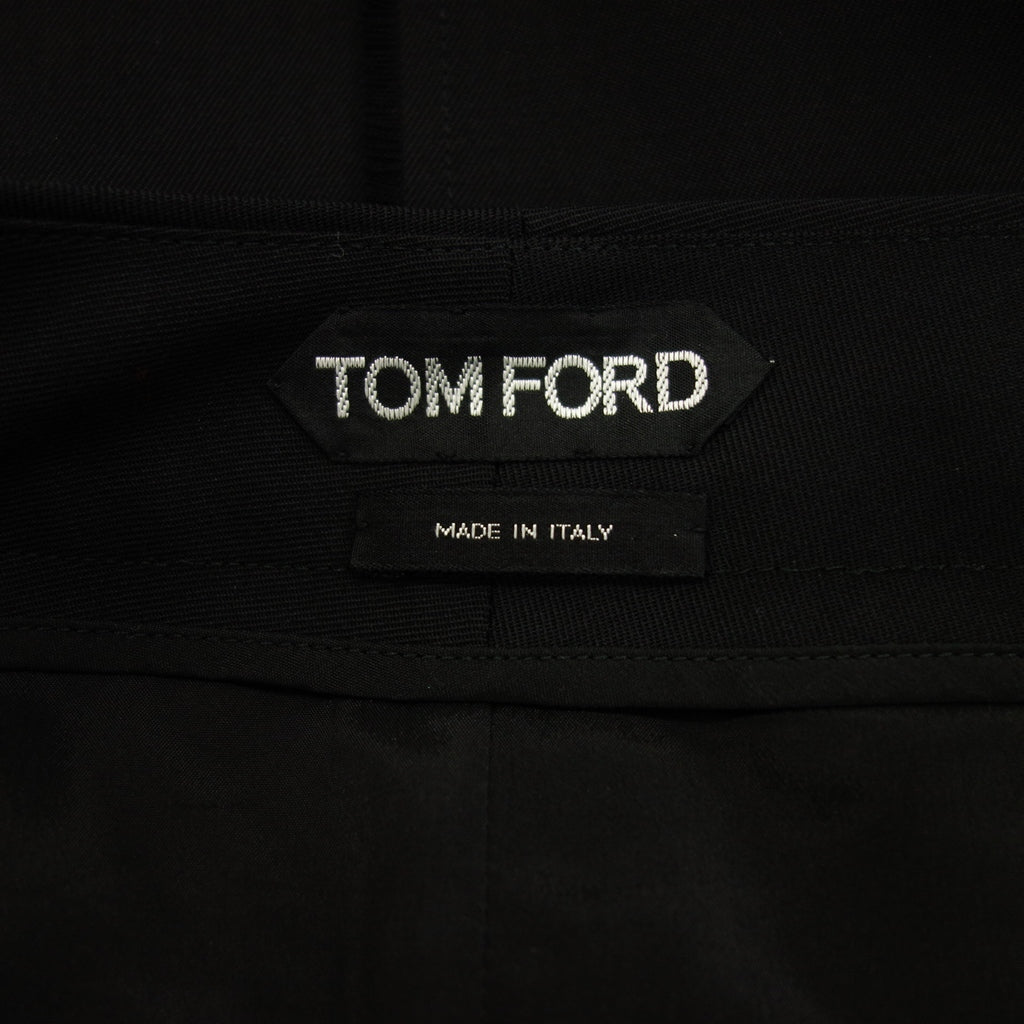 Good Condition◆Tom Ford Trimmed Wool Skirt Women's Black 40 TOM FORD [AFB18] 