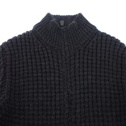 Good Condition◆Moncler Maglia Torico Cardigan Zip Up Cable Knit Men's Jacket XXL MONCLER [AFB35] 