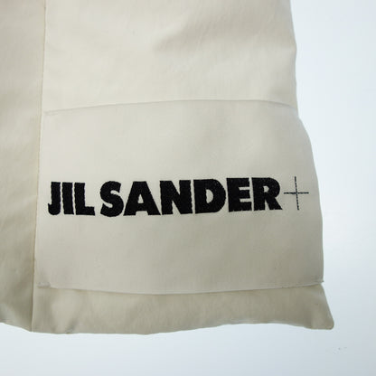 ジルサンダー マフラー ダウン ロゴ ホワイト JIL SANDER【AFI19】【中古】