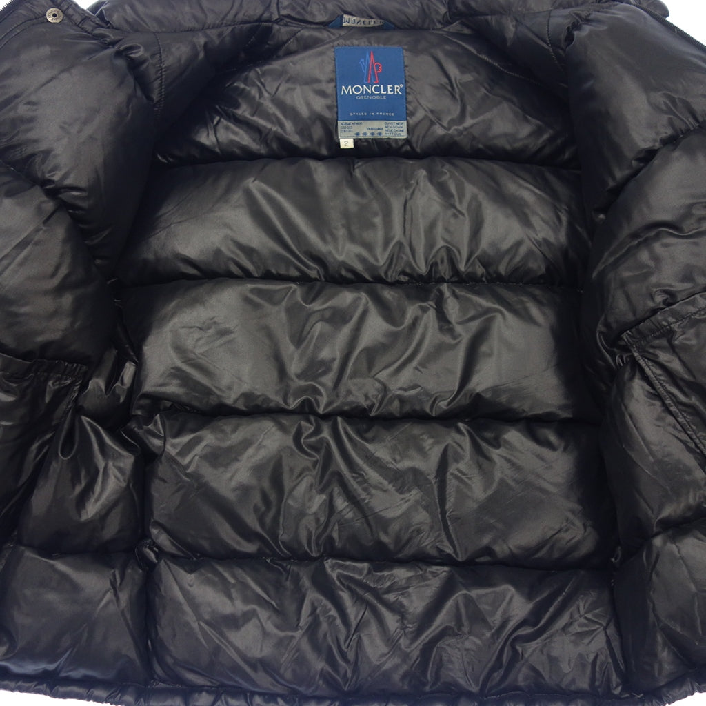 Used ◆Moncler Down Jacket Shiny Nylon Blue Tag Men's Black Size 2 MONCLER [AFA18] 