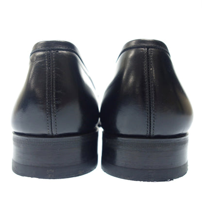 Good condition◆German coin loafers leather shoes men's size 26.5cm black Jarman [AFC32] 