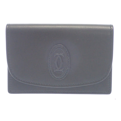 Good condition ◆ Cartier business card holder black Cartier [AFI2] 