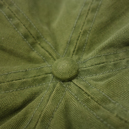 Double RRL Hat Work Cap Herringbone Olive Size M RRL [AFI20] [Used] 