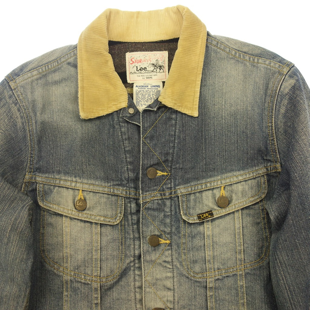 Very good condition ◆ Lee Blouson Denim Jacket Storm Rider SHIPS Special Order Reprint 101J Men's Indigo Size S LEE [AFB33] 