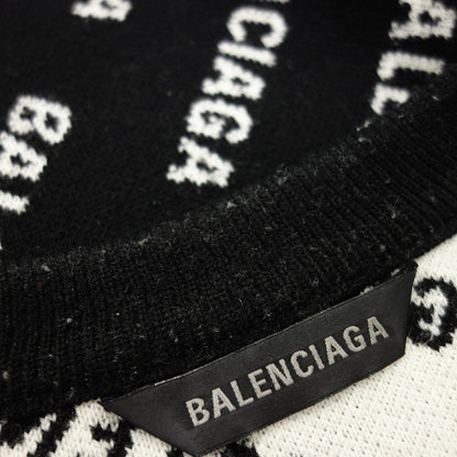 Balenciaga 针织毛衣徽标套头衫 719605 女式 黑色 M BALENCIAGA [AFB29] [二手] 