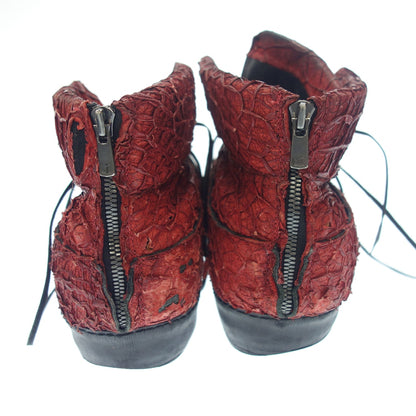 Used Individual Sentiments Shoes Sneakers High Cut Men's Red individual sentiments [AFC1] 