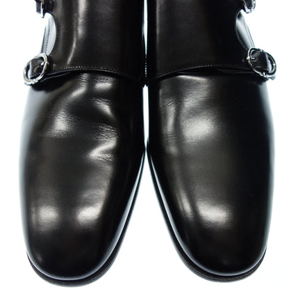 Salvatore Ferragamo leather shoes double monk men's 5.5 black Salvatore Ferragamo [AFC21] [Used] 