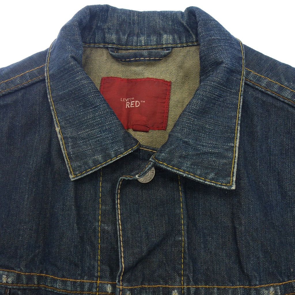 二手 ◆Levi's 红色牛仔背心复古男士尺码 M Indigo Levis RED [AFB39] 