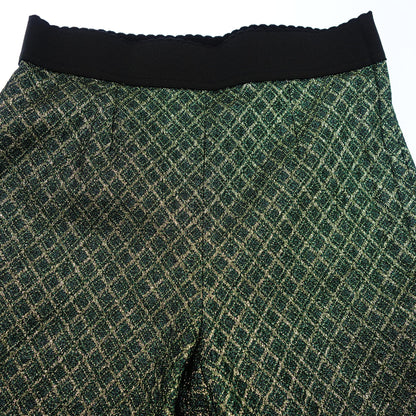 Dolce &amp; Gabbana Leggings Pants Glitter Lamé Women's Green 40 DOLCE&amp;GABBANA [AFB6] 
