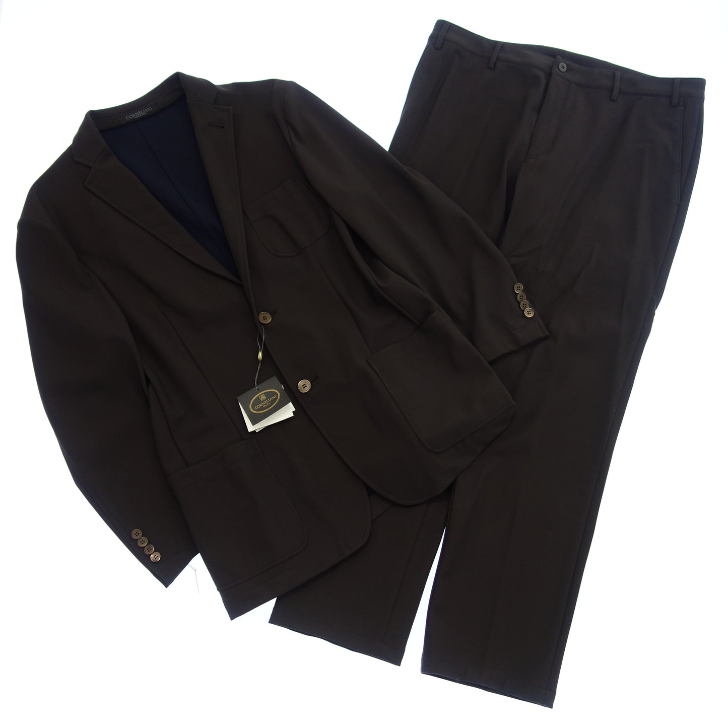 Unused ◆ Corneliani Single Suit Setup 2B Jacket Slacks Pants Men's Brown 2 CORNELIANI [AFB44] 