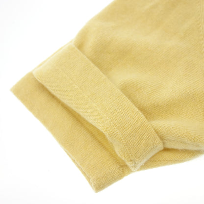 Good condition◆Hermes Short sleeve knit 100% cashmere Yellow Size S Women's HERMES [AFB35] 