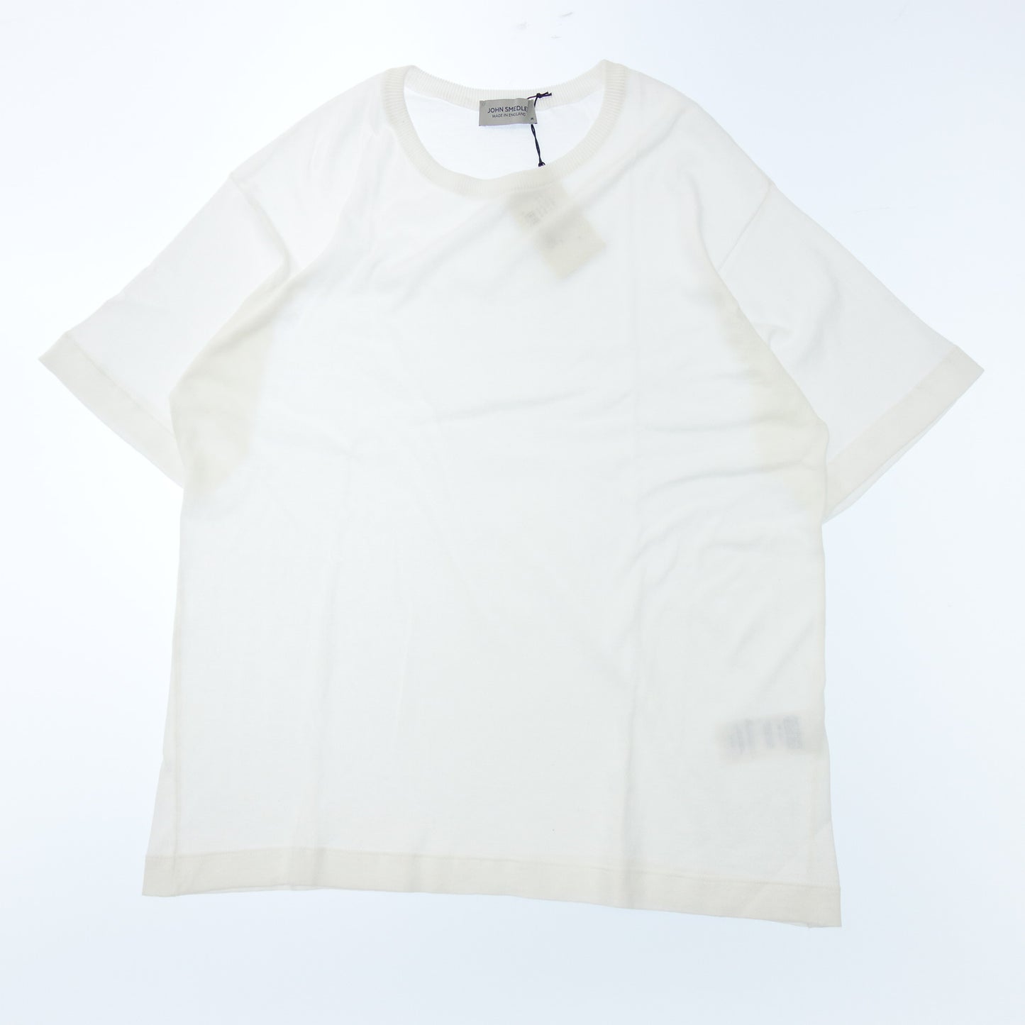 JOHN SMEDLEY T-shirt Sea Island Cotton 30G Crew Neck Men's White M JOHN SMEDLEY [AFB1] [Used] 