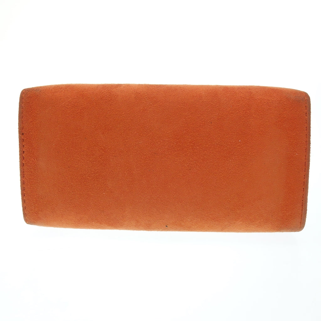 Used ◆ Bottega Veneta Chain Handbag Suede Clasp Orange with Mirror Bottega Veneta [AFE6] 