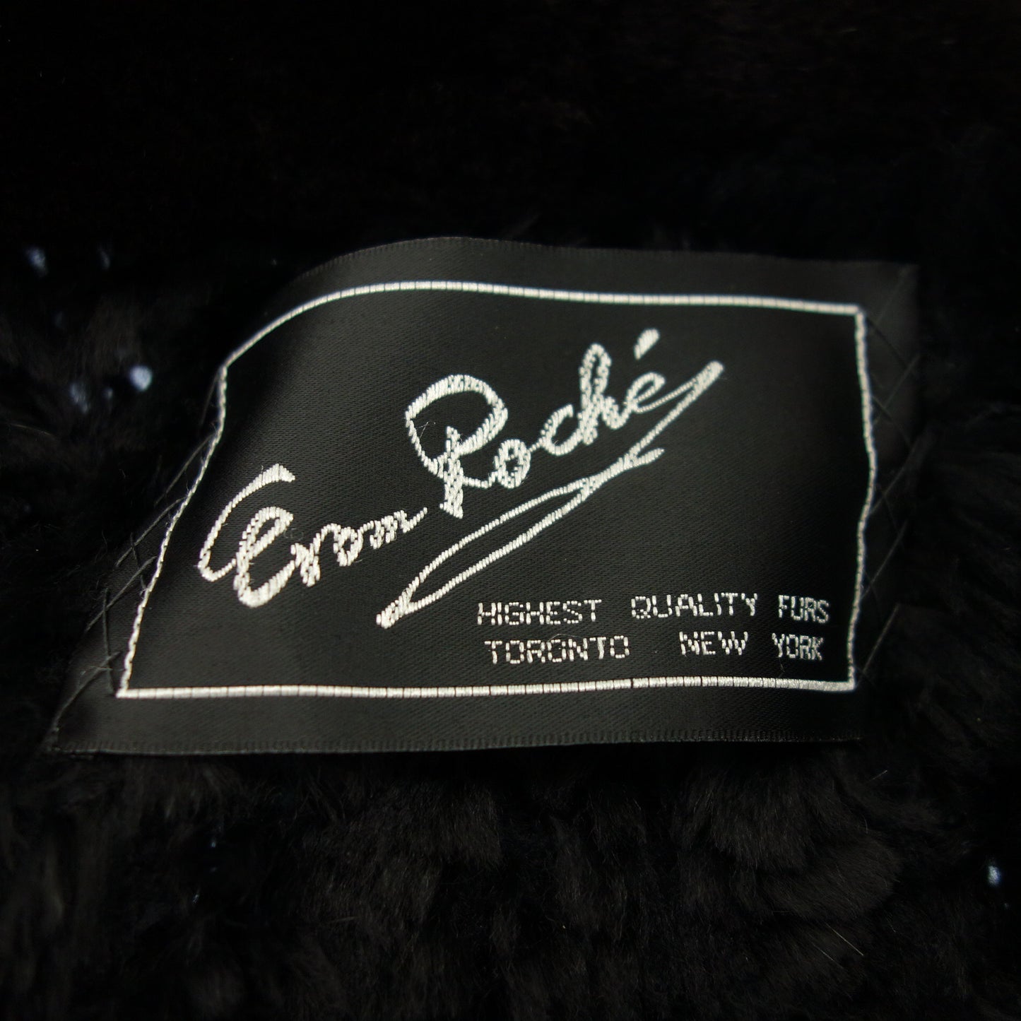 二手 ◆Erom Roche Nutria 半长外套 女装 黑色 Erom Roche [AFF21] 