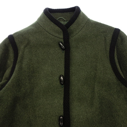 Used Yves Saint Laurent Angora Coat Women's Green Size S Yves Saint Laurent [AFB7] 