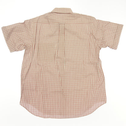 Very good condition◆Pearly Gates check shirt short sleeve men's red size 4 PEARLY GATES [AFB34] 