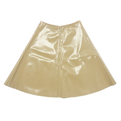 Good condition◆Prada skirt polyester 21H696 ladies beige size 38 PRADA [AFB15] 