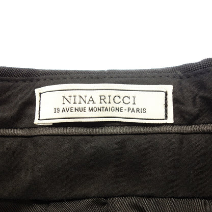 Good condition ◆ Nina Ricci pants wide ladies black size unknown NINA RICCI 39 AVENUE MONTAIGNE PARIS [AFB5] 