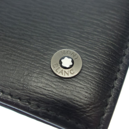 Montblanc card case business card holder leather black MONTBLANC [AFI6] [Used] 